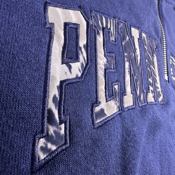 Penn State Women’s 2X Cropped 1/4 Zip Navy Pullover Hoodie NWT - Picture 5 of 16